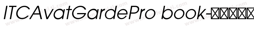 ITCAvatGardePro book字体转换